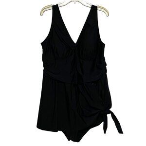 Torrid Swim Dress Size 3 Black Plus Size Swimsuit‎ Classic Cruise Vacation Beach